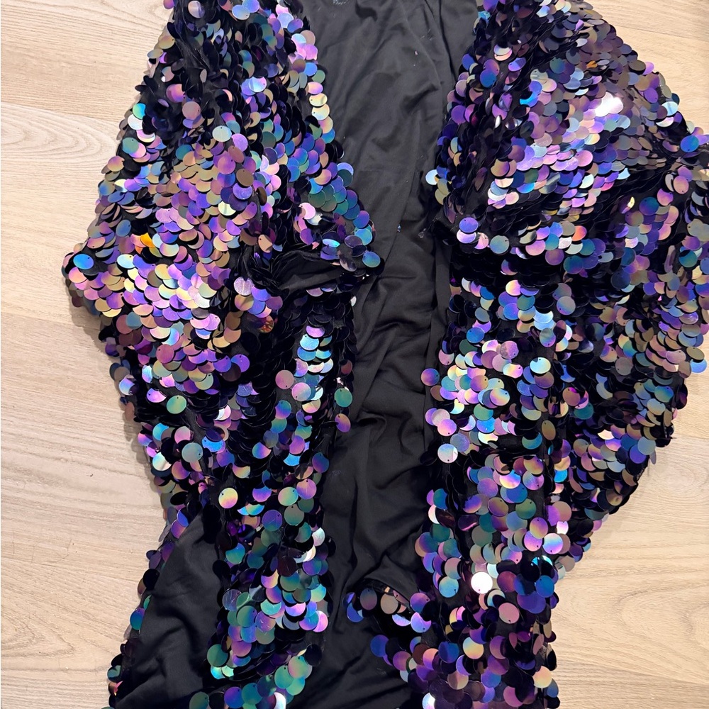 Multicolor Sequin Jacket duster